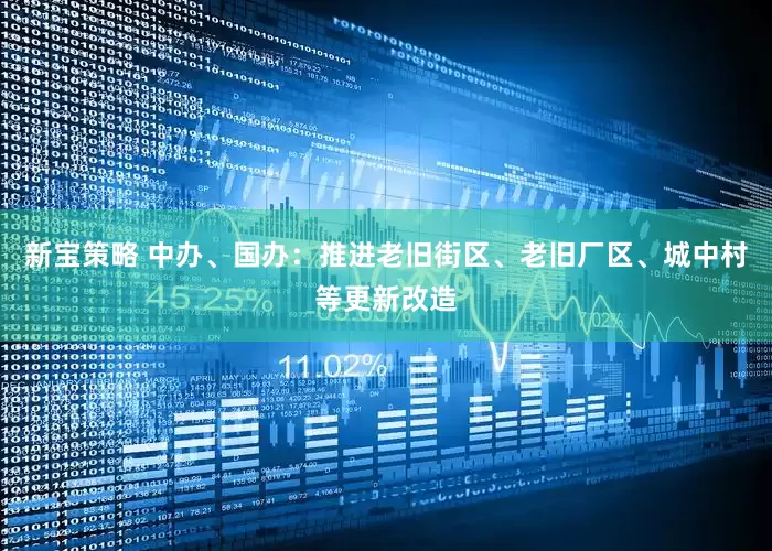 新宝策略 中办、国办：推进老旧街区、老旧厂区、城中村等更新改造