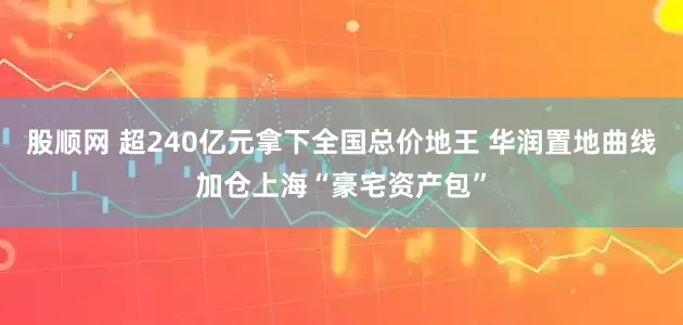 股顺网 超240亿元拿下全国总价地王 华润置地曲线加仓上海“豪宅资产包”